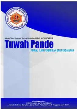 Cover Jurnal Tuwah Pande