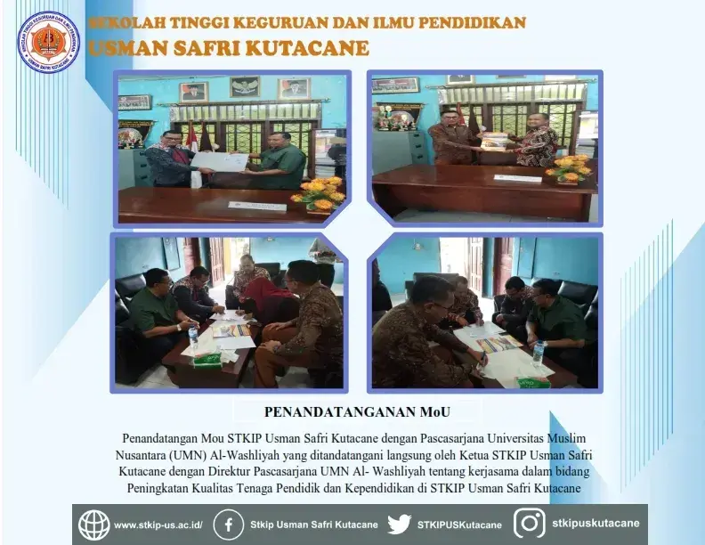 Penandatangan Mou antara STKIP Usman Safri dengan Pascasarjana UMN Al-Washliyah